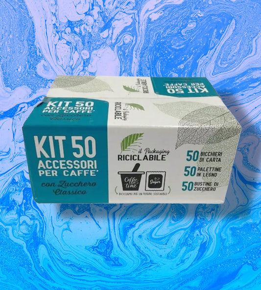 Kit 50 Accessori per Caffè – con Zucchero Classico
