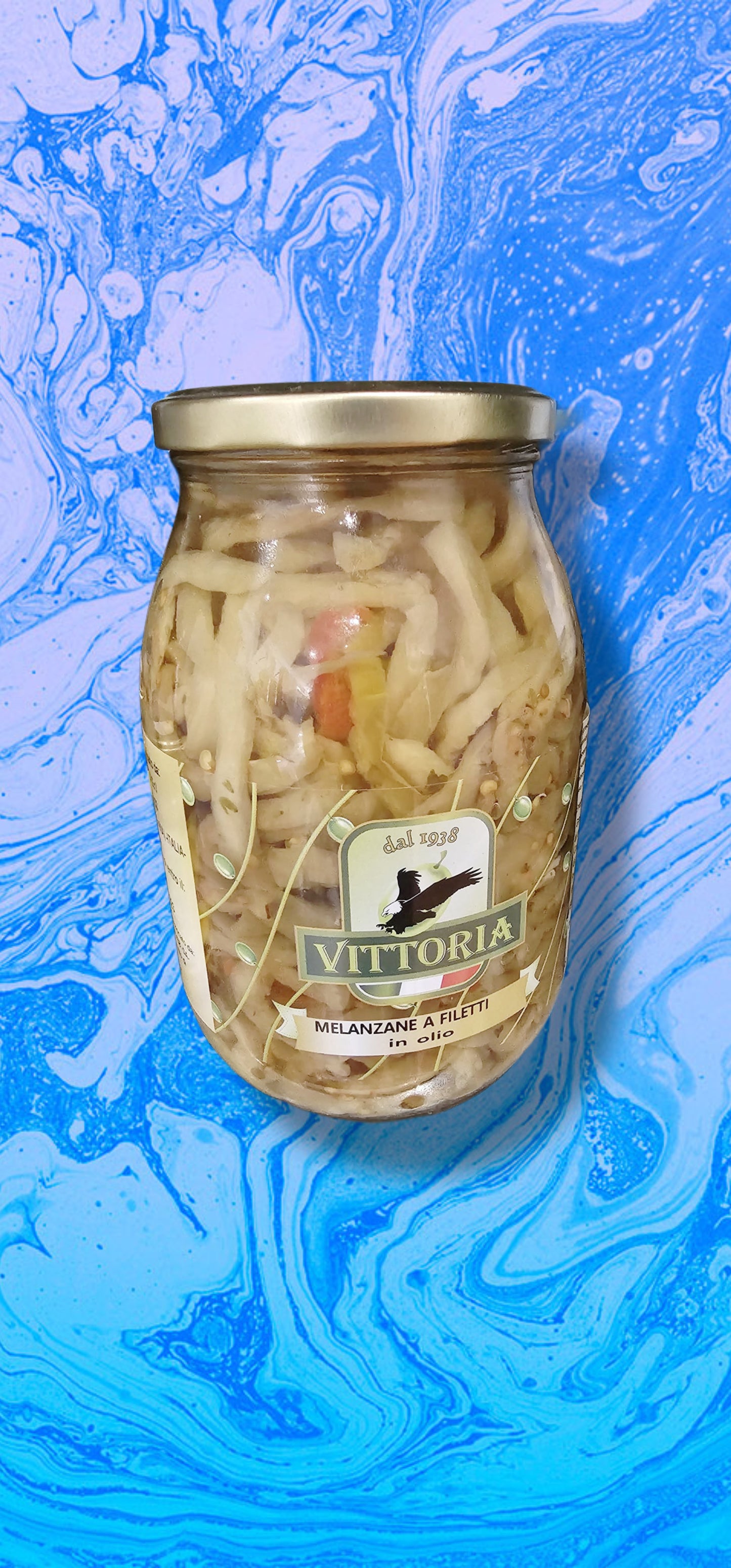 Vittoria Melanzane a Filetti in Olio – 900 g Glas