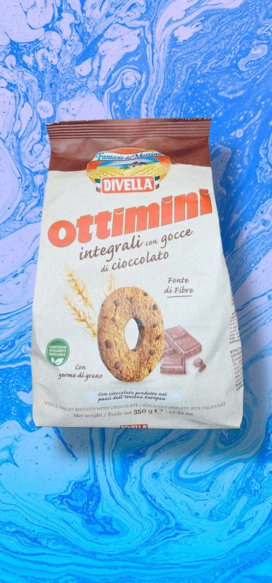 Divella Ottimini Integrali con Gocce di Cioccolato – 350 g