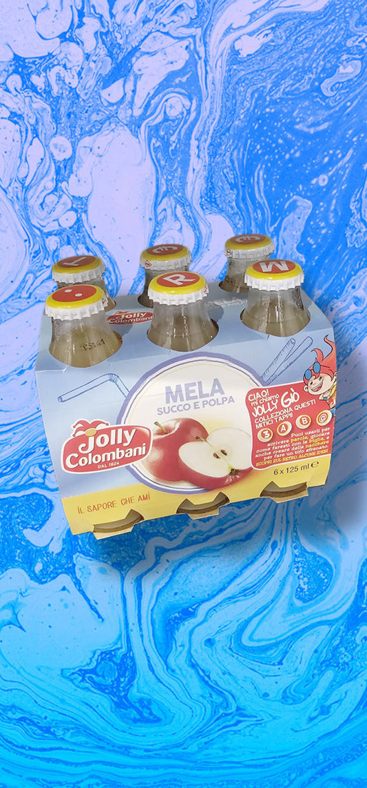 Jolly Colombani Apfelsaft mit Fruchtfleisch – 6 × 125 ml